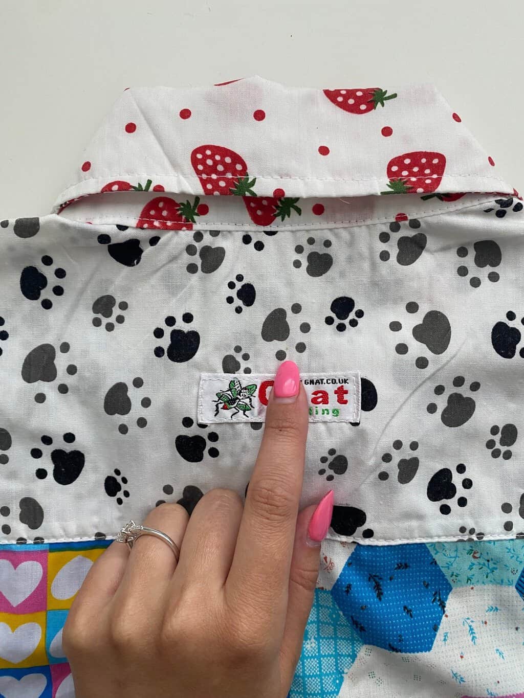 Vintage crazy patterned shirt - Medium - Image 4