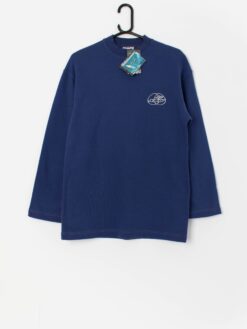 Vintage deadstock Oxbow sweatshirt in cobalt blue - S/M