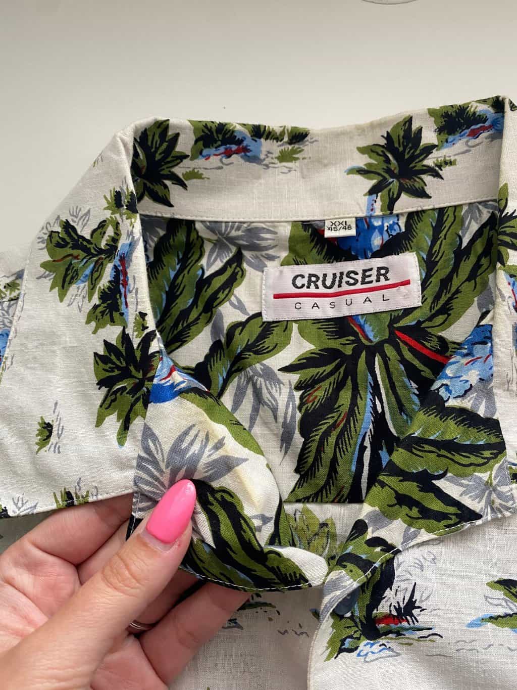 Vintage Hawaiian shirt with palm tree print - XL - Image 9