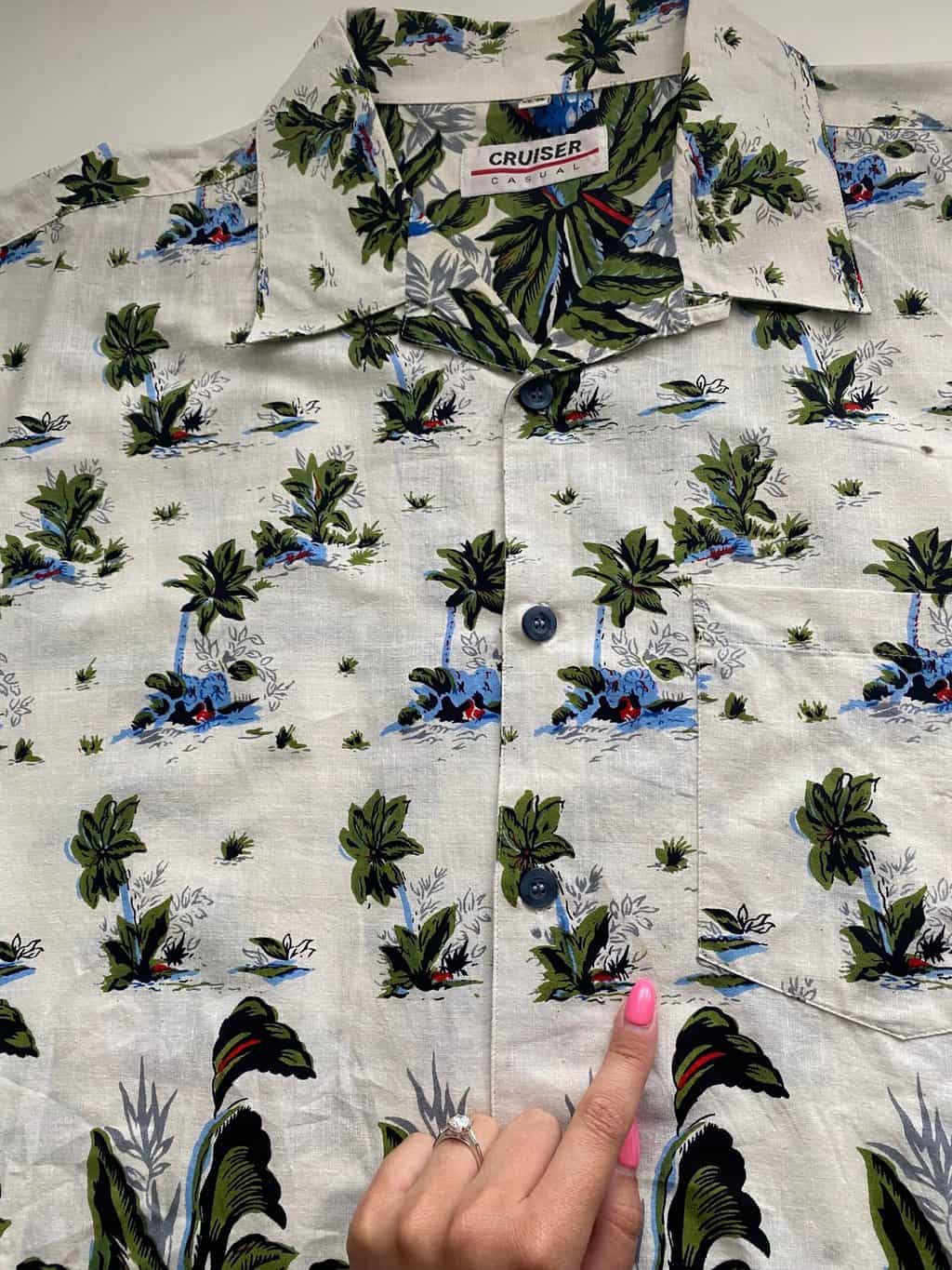 Vintage Hawaiian shirt with palm tree print - XL - Image 7