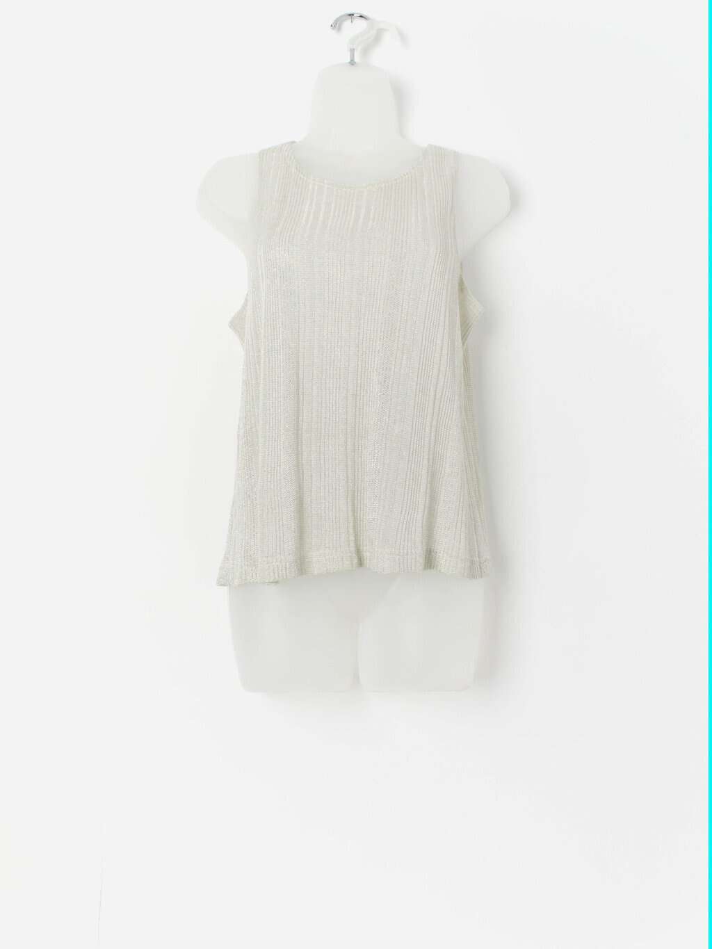 Vintage lurex knitted tank top by Joseph Ribkoff - Small