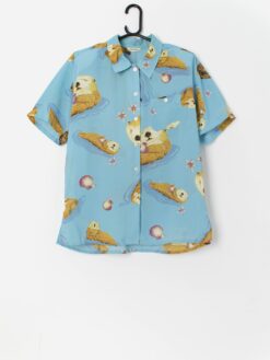 Vintage Otter print blouse - Large