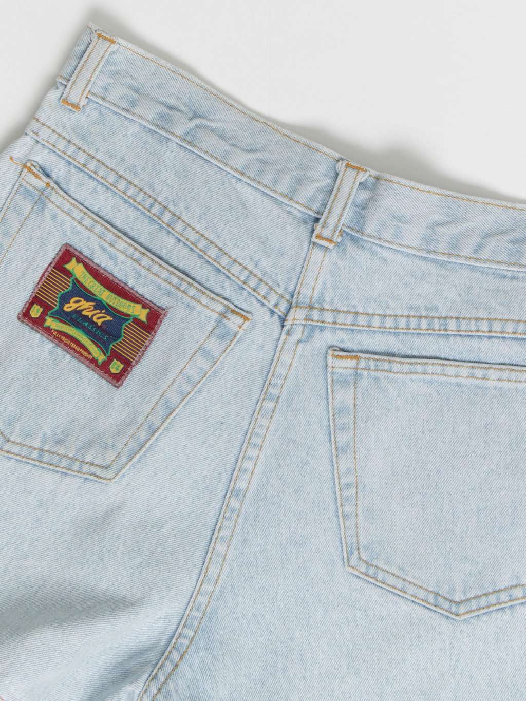 Vintage pale blue denim shorts - Small / Medium - Image 4