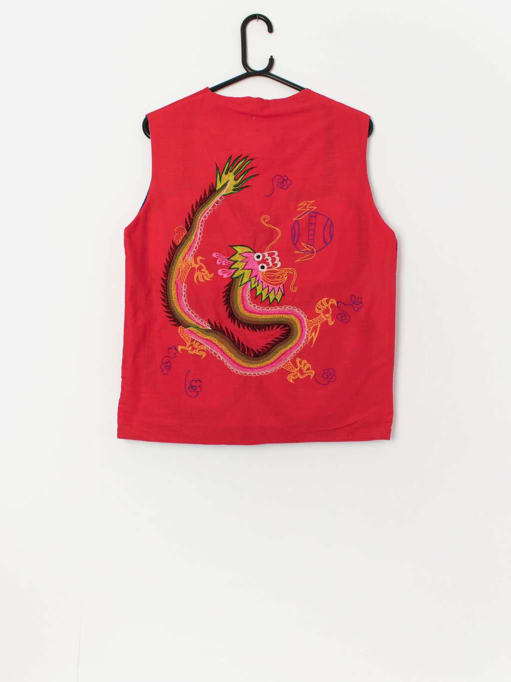 Vintage panda reversible vest / waistcoat - Medium - Image 6