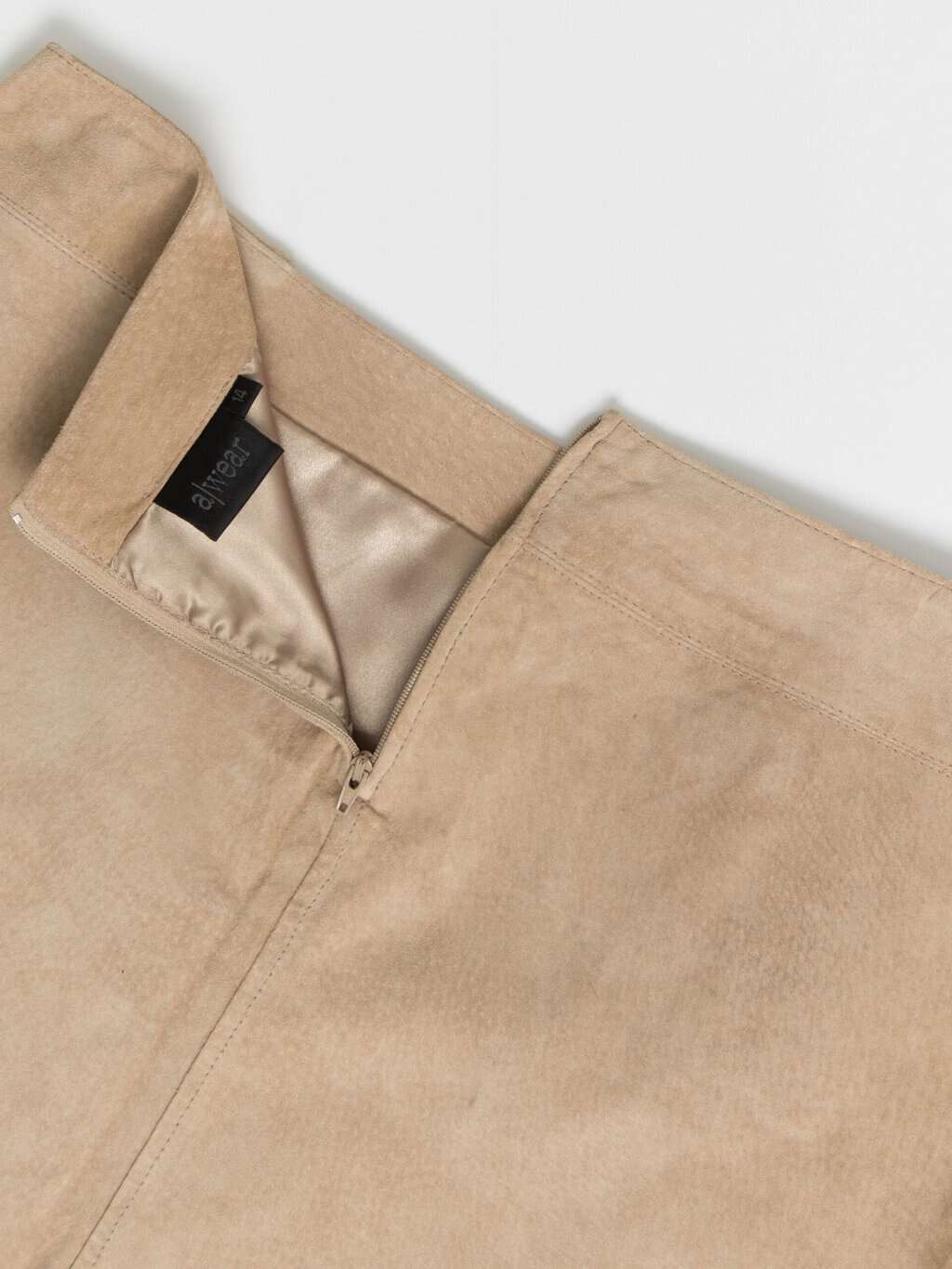 Vintage suede camel miniskirt - Medium / Large - Image 4