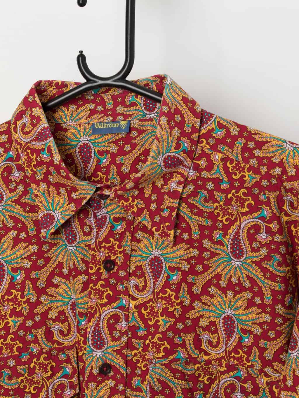 Vintage Valdrome men's paisley print shirt - XL / 2XL - Image 2