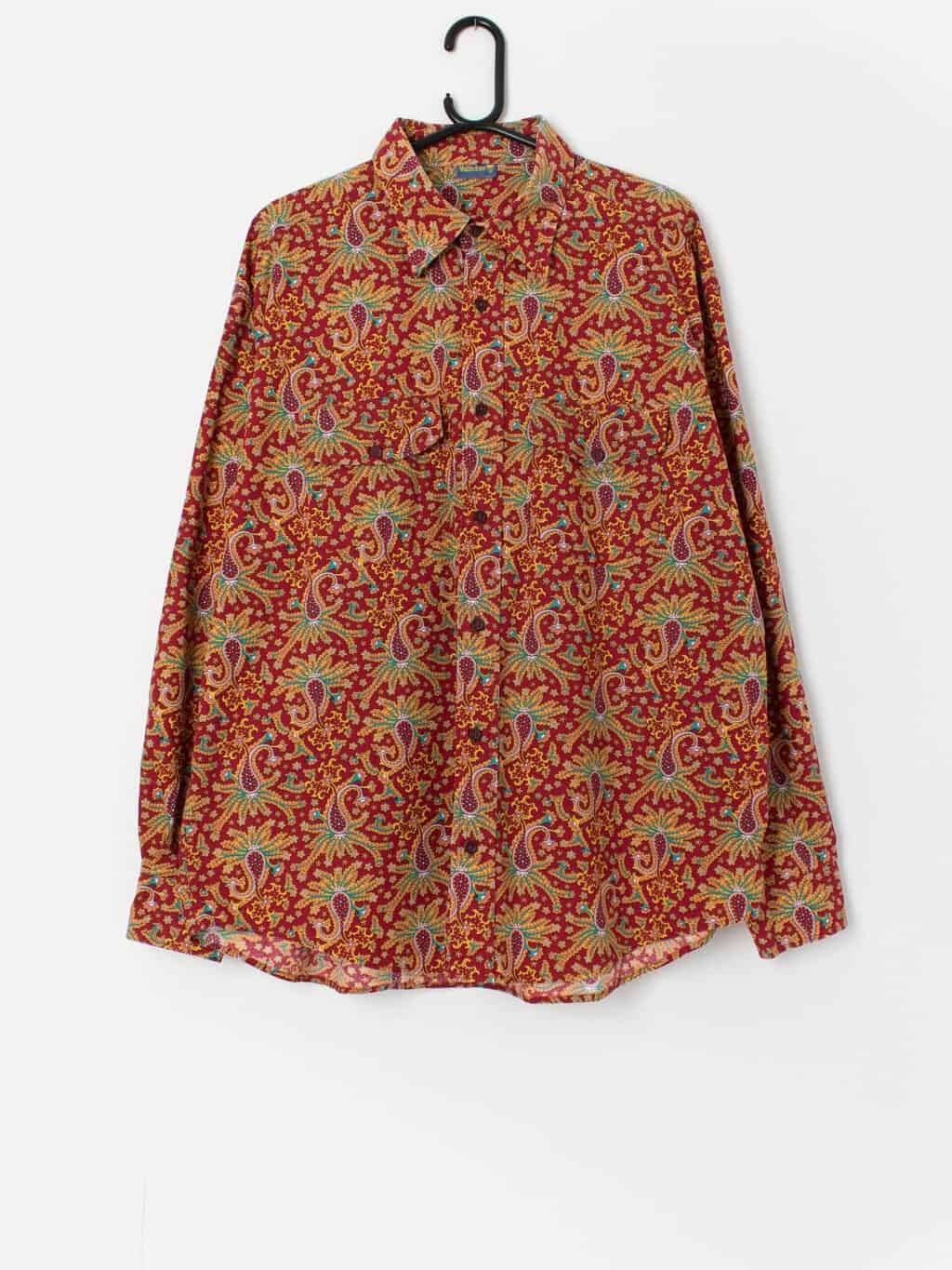 Vintage Valdrome men's paisley print shirt - XL / 2XL