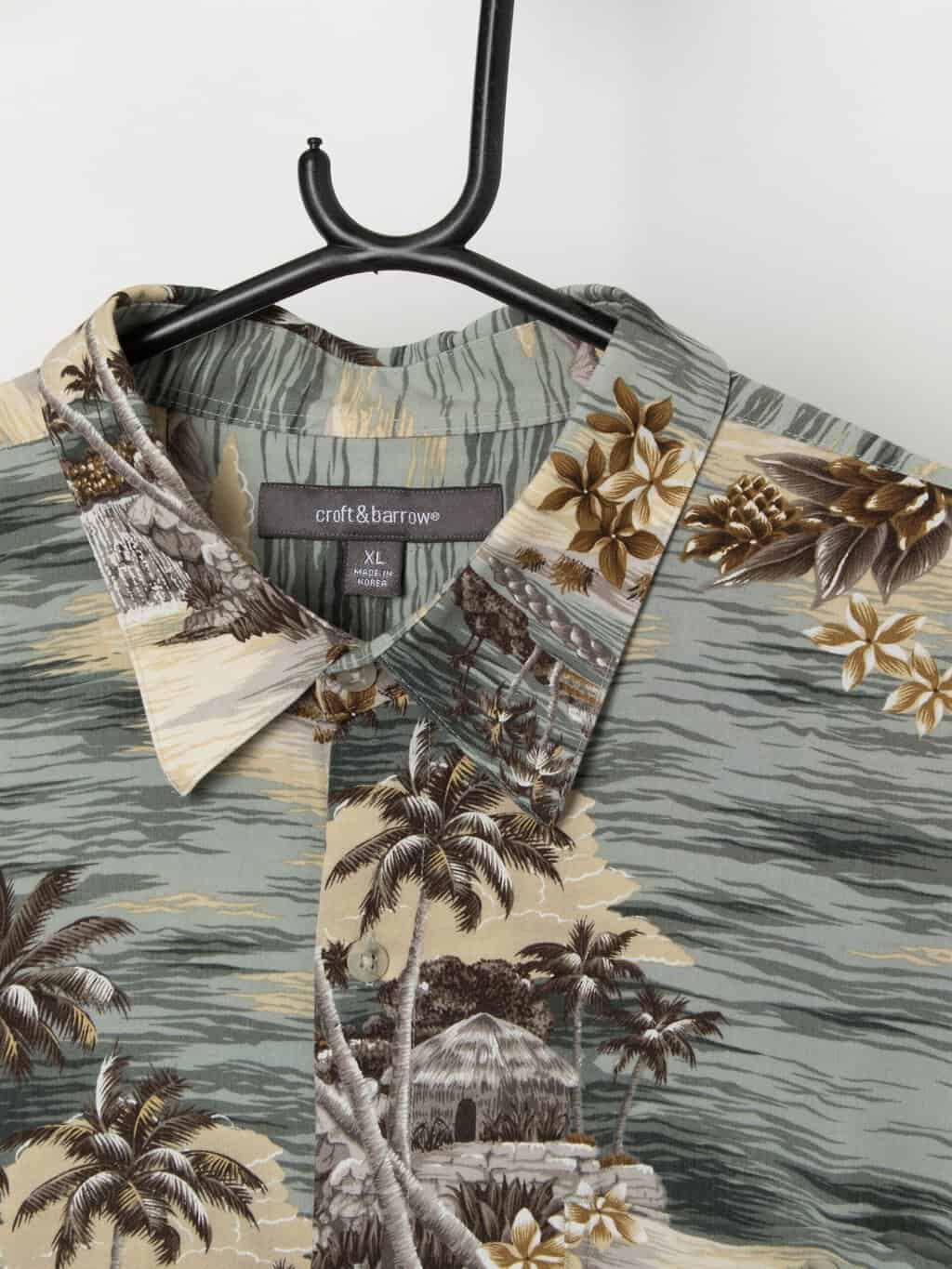 Vintage Y2K island print Hawaiian shirt - Large - Image 2