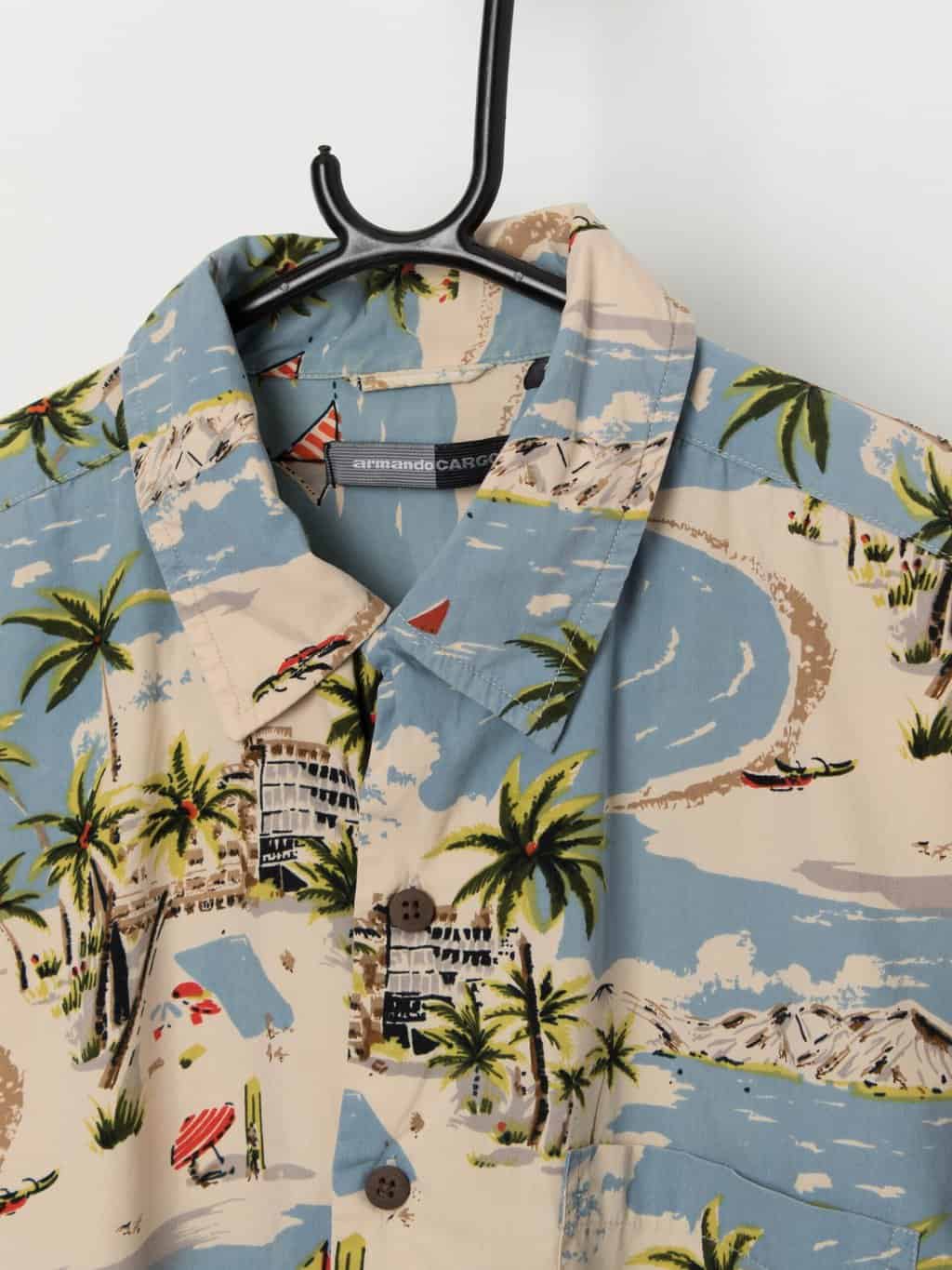 Vintage Y2K tropical island Hawaiian shirt - Medium - Image 2
