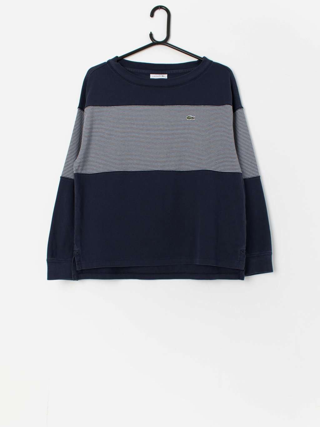 Women's Lacoste navy blue sweatshirt - Small