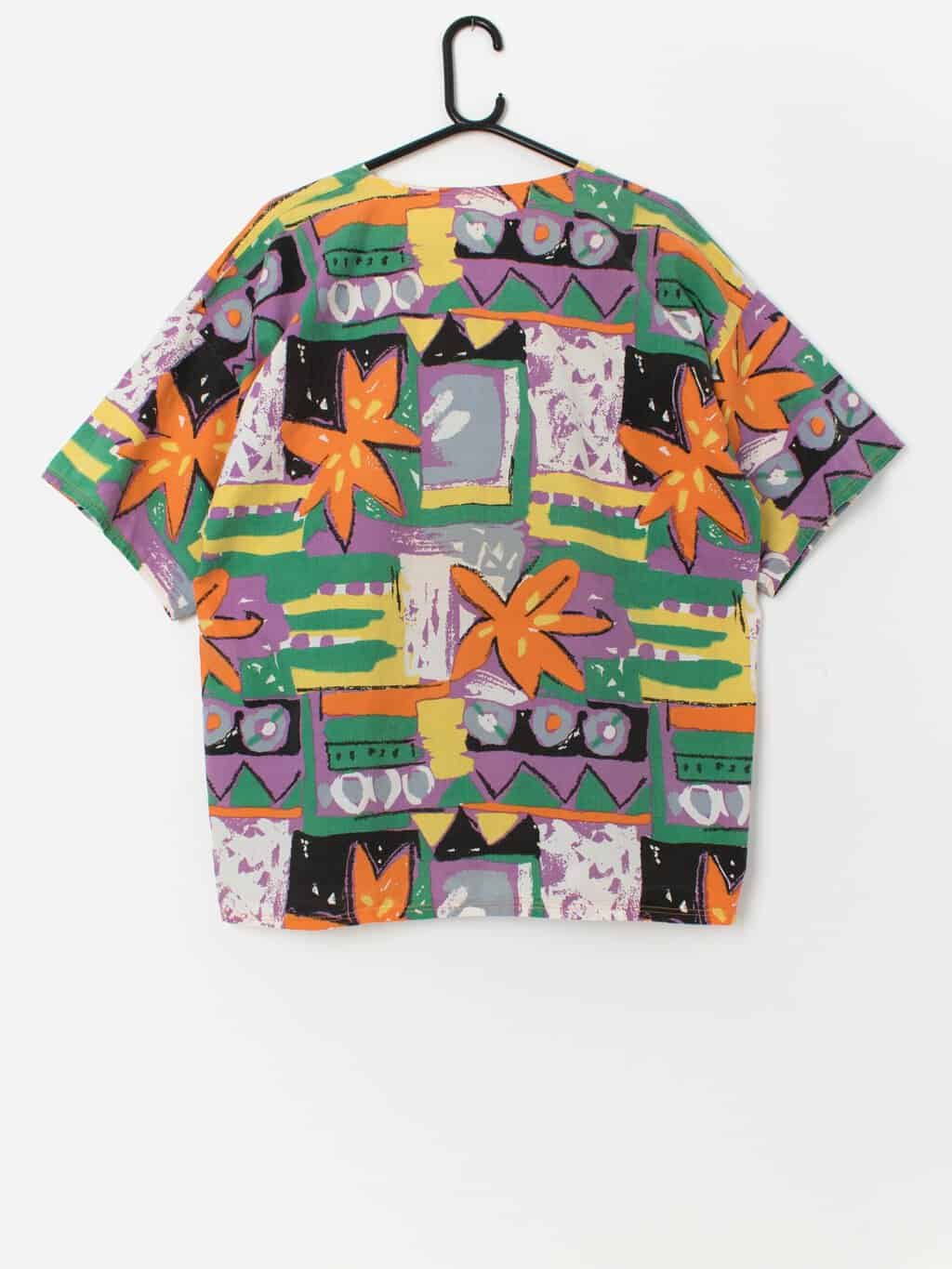 80s vintage crazy shirt with oversized fit - Large - Image 3