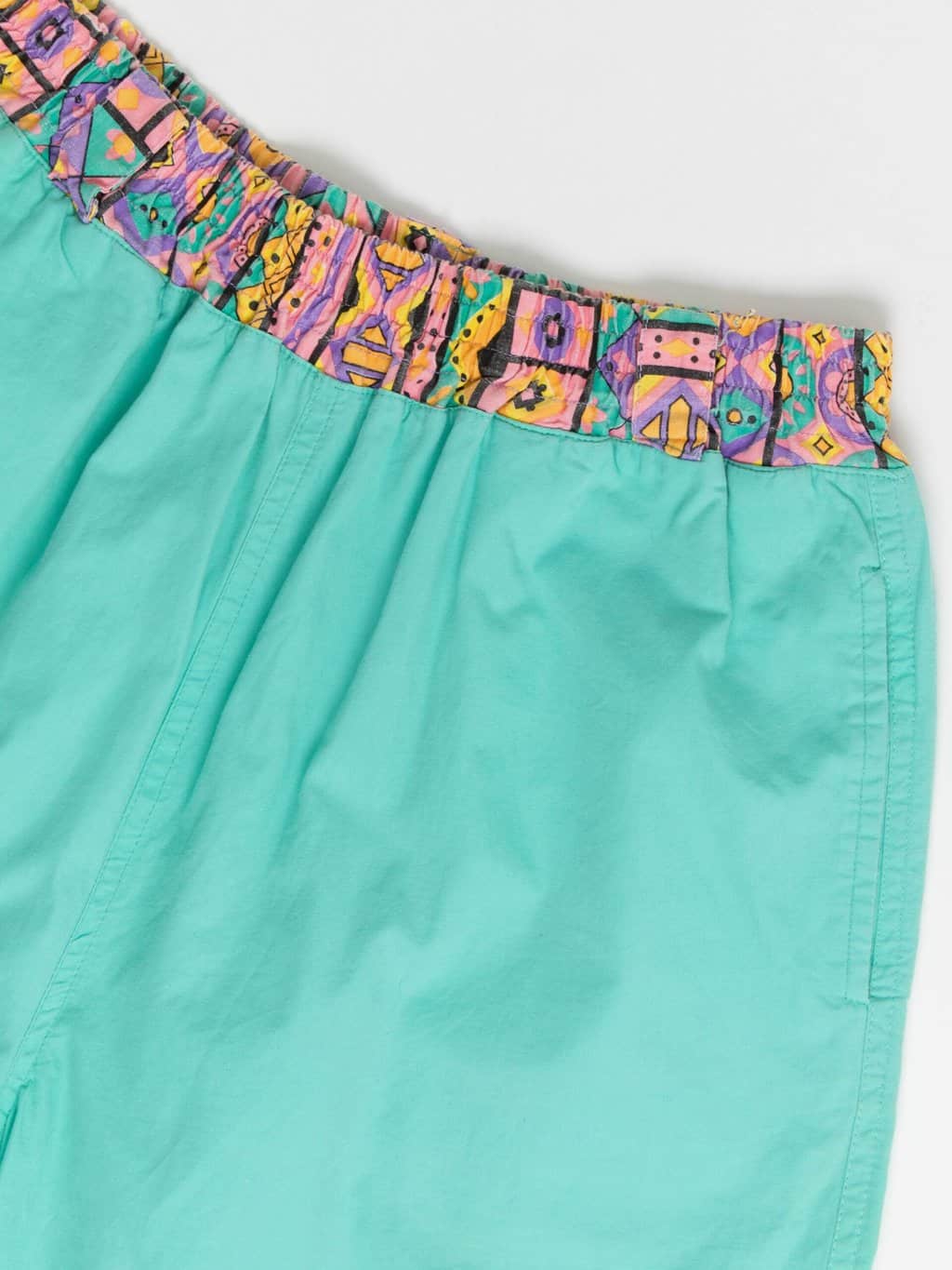 80s vintage turquoise shorts - Small / Medium - Image 2