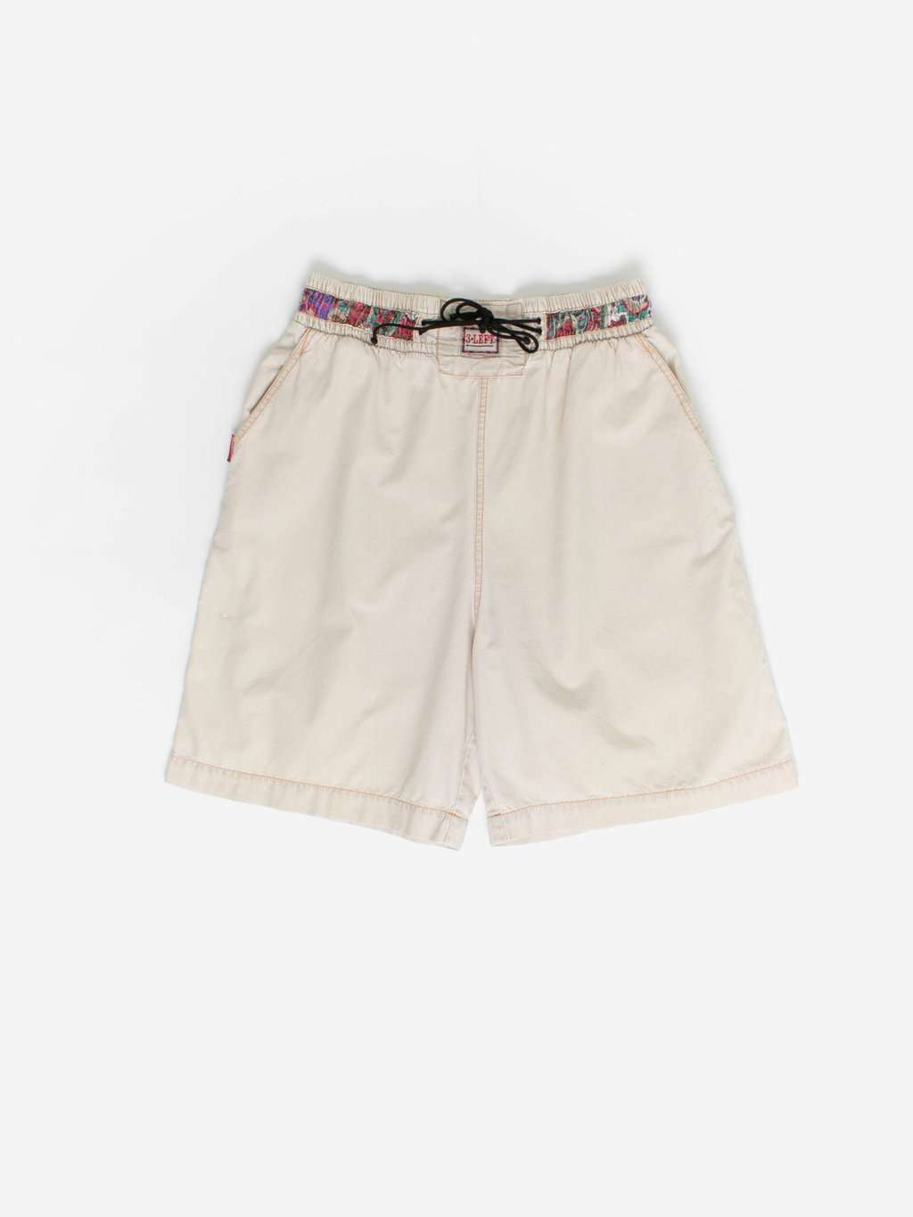 90s vintage long shorts with abstract waistband - S/M/L