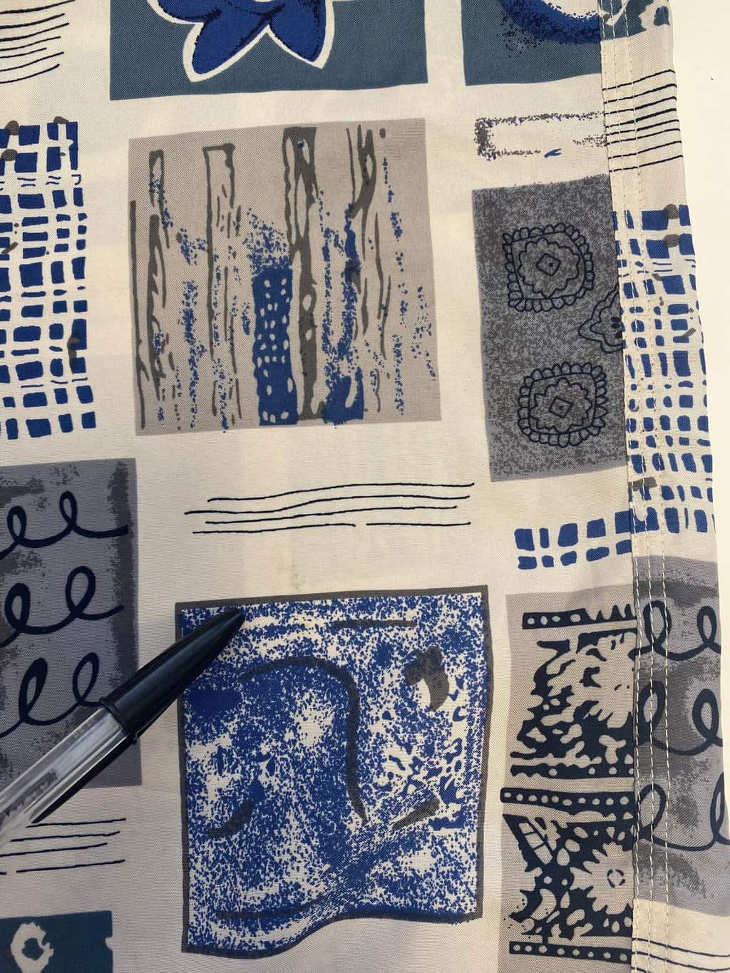 90s vintage silk shirt with bold abstract pattern - Medium - Image 5