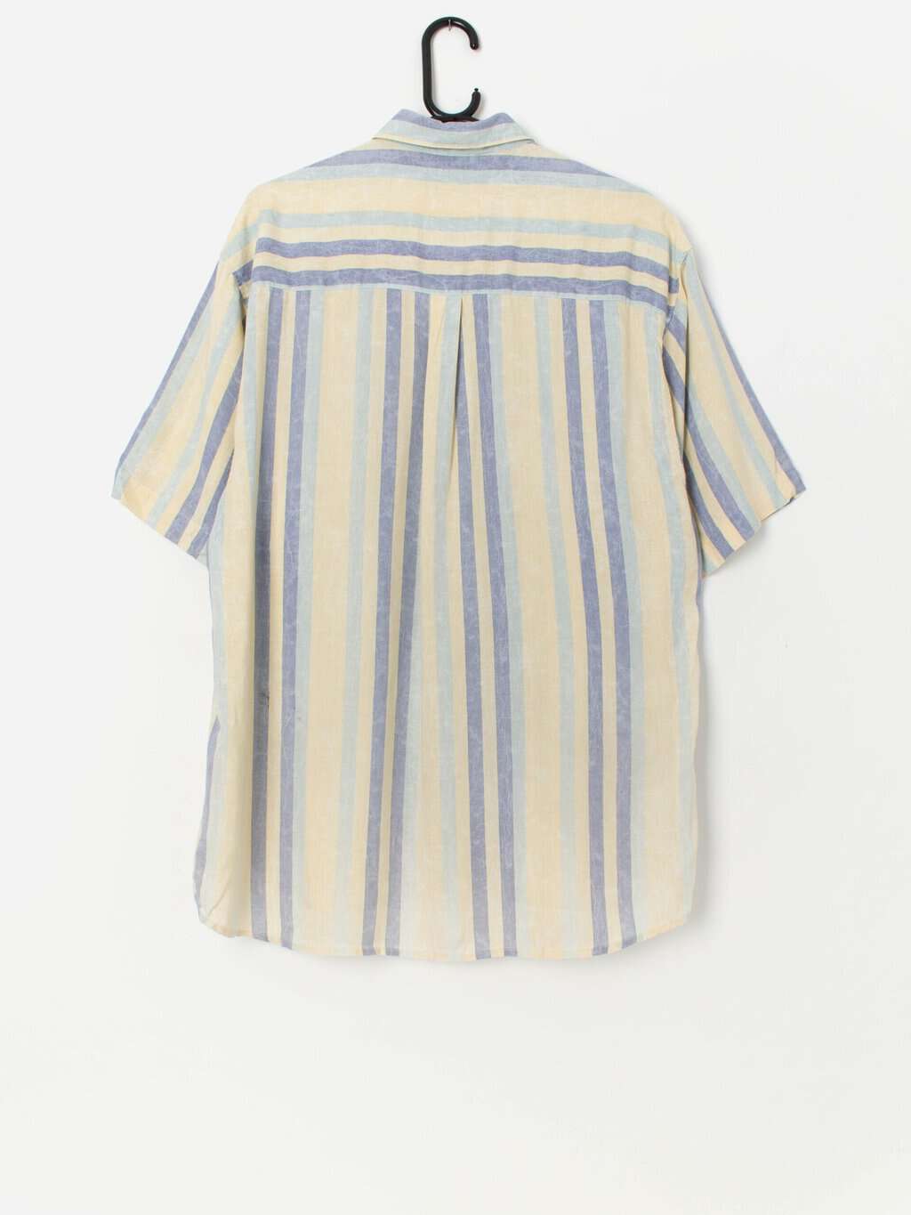 90s vintage striped shirt with short sleeves - Medium - Image 3