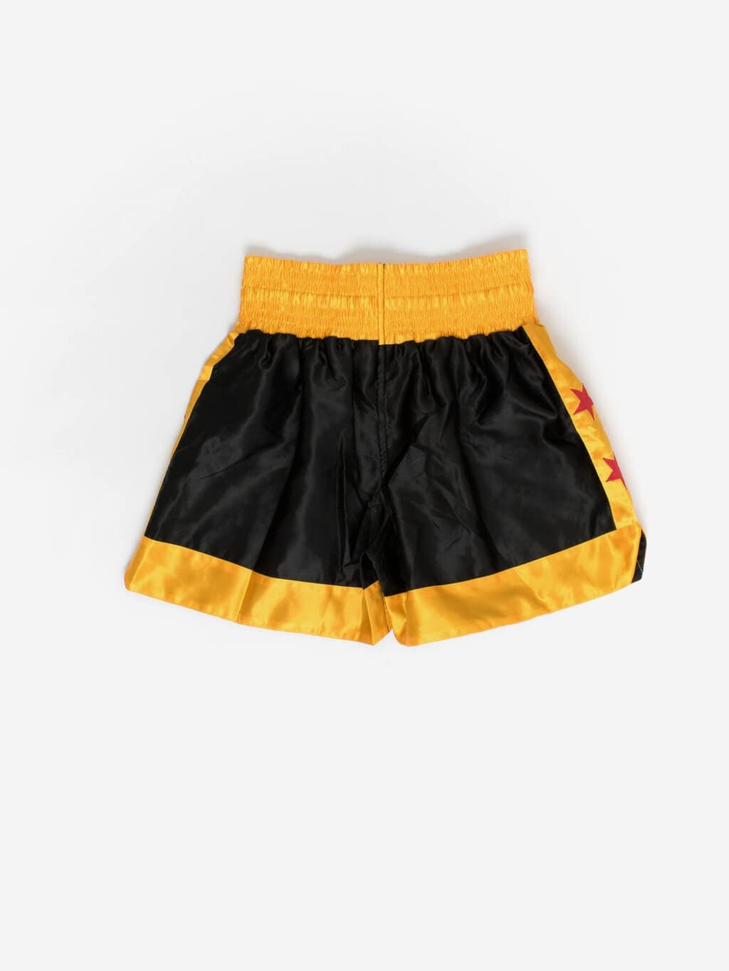 Mens Muay Thai shorts in yellow and black - Medium / Large - Image 3