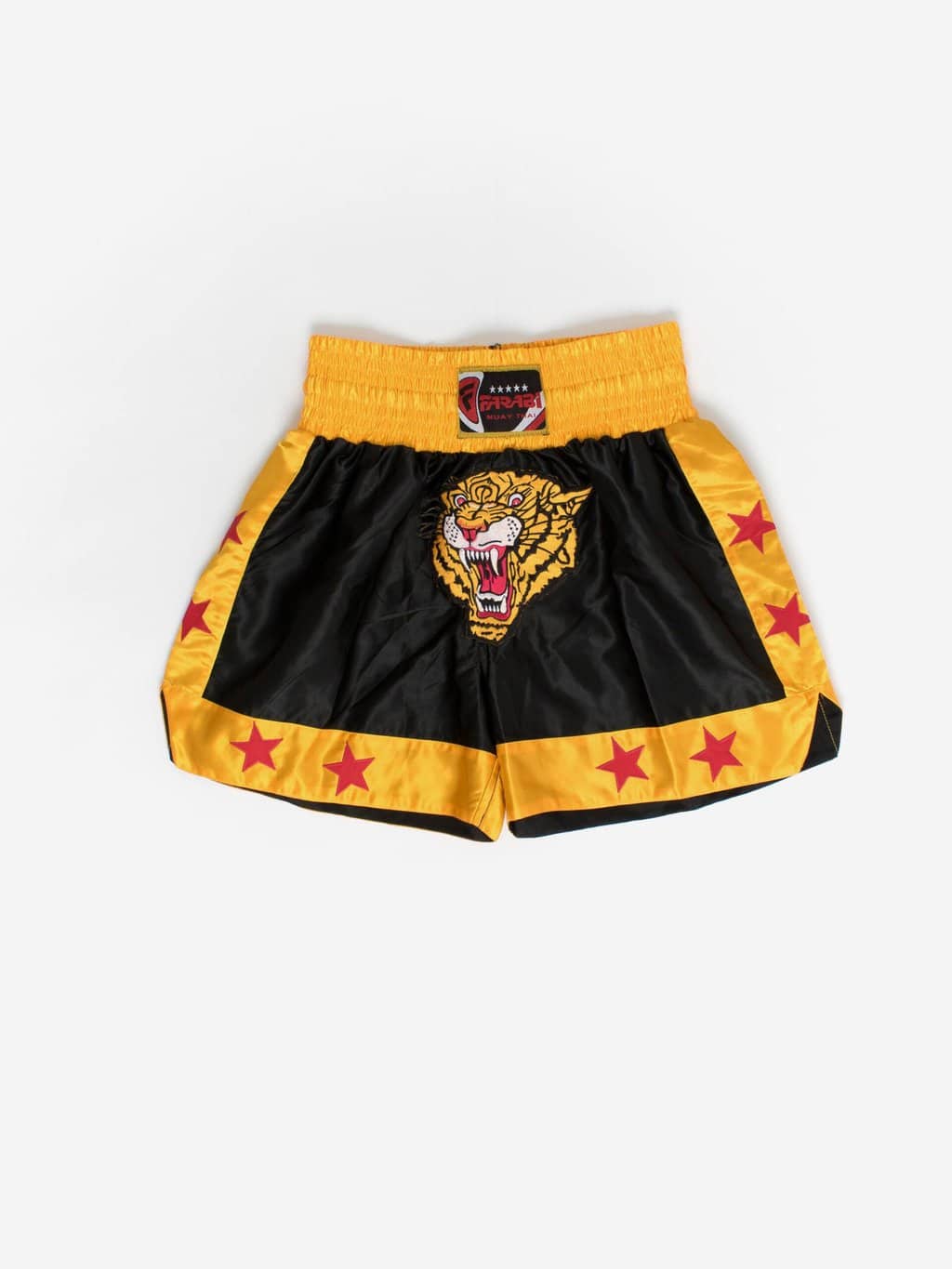 Mens Muay Thai shorts in yellow and black - Medium / Large