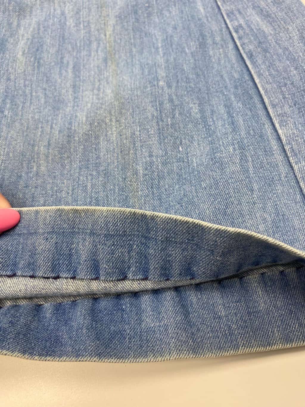 Rare 70s vintage flared denim jeans - 32 X 31 - Image 8