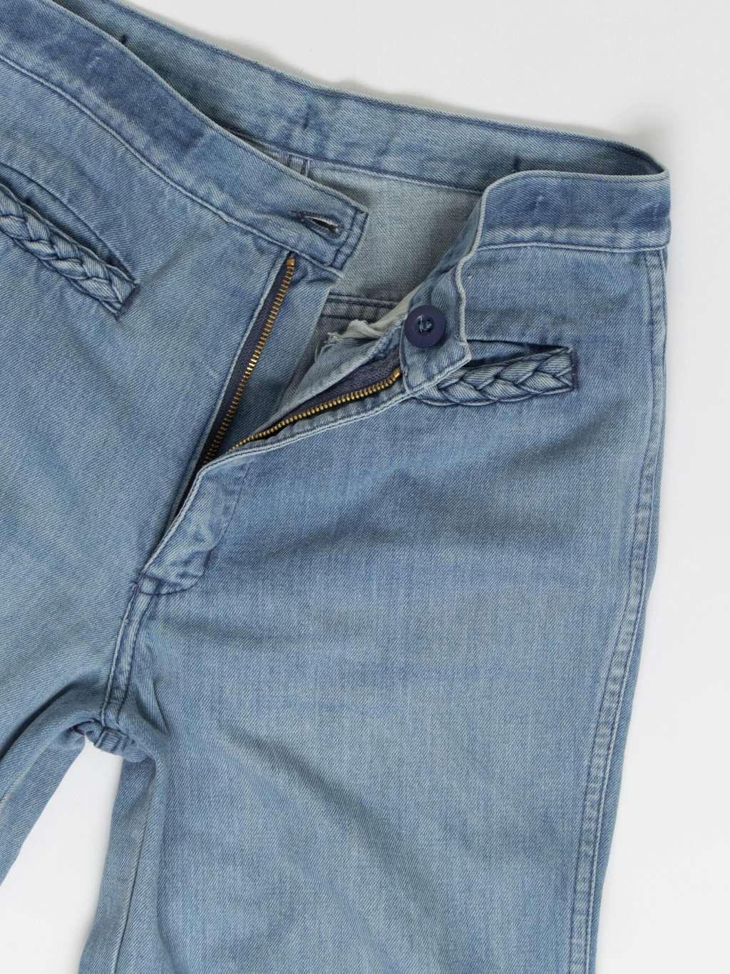 Rare 70s vintage flared denim jeans - 32 X 31 - Image 2