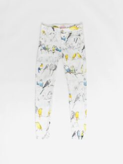 Ted Baker skinny jeans with budgie and canary bird print - Medium