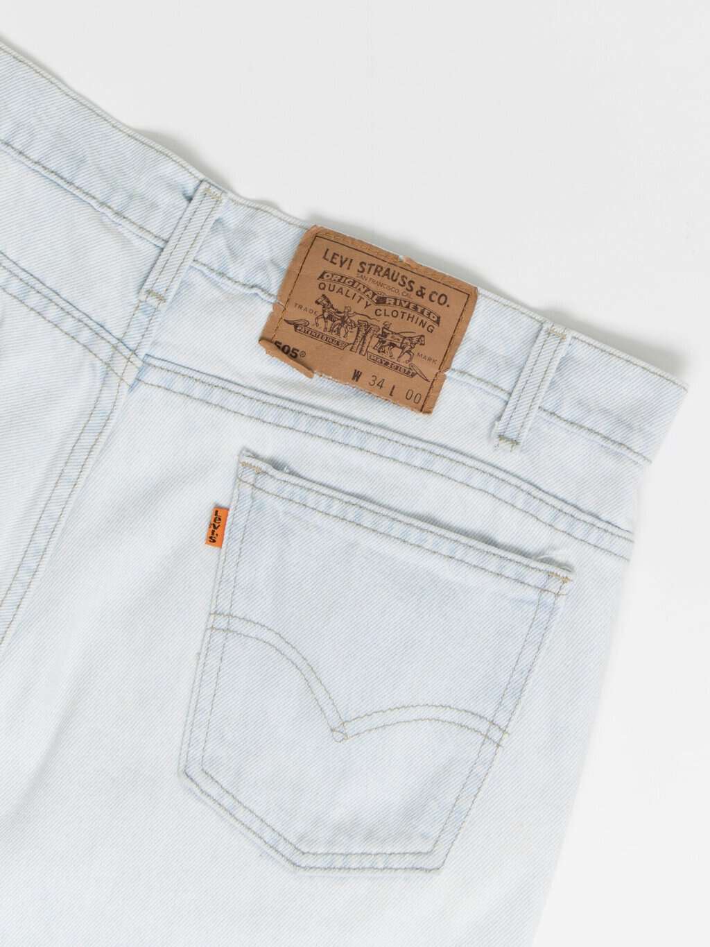 Vintage 90s Levis 505 denim shorts - S / M / L - Image 4