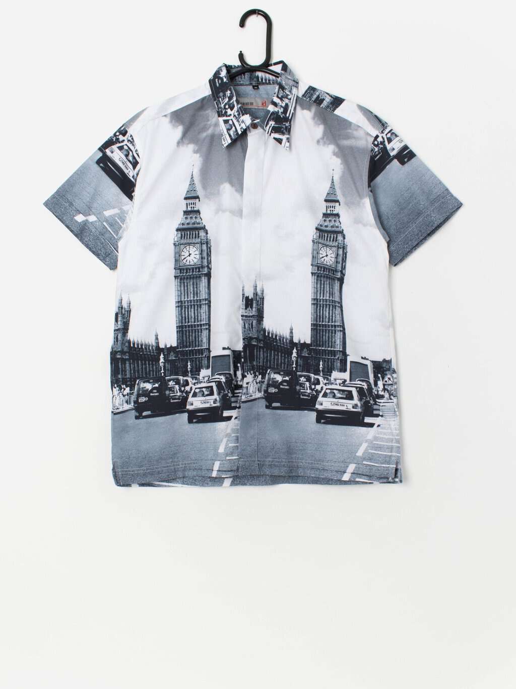 Vintage Big Ben graphic shirt in grey and white - S / M