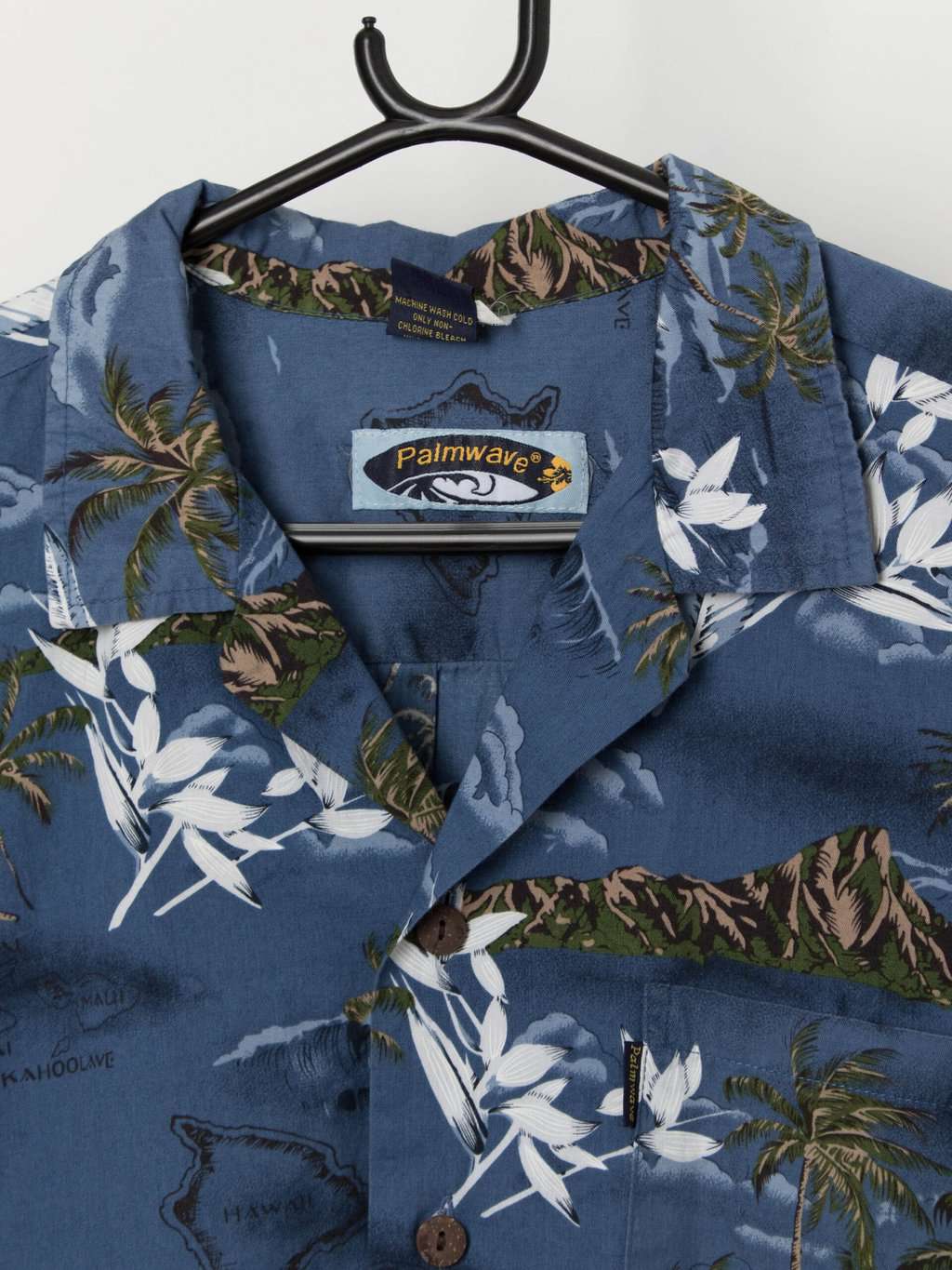 Vintage Hawaii Islands shirt in blue - Large - Image 2