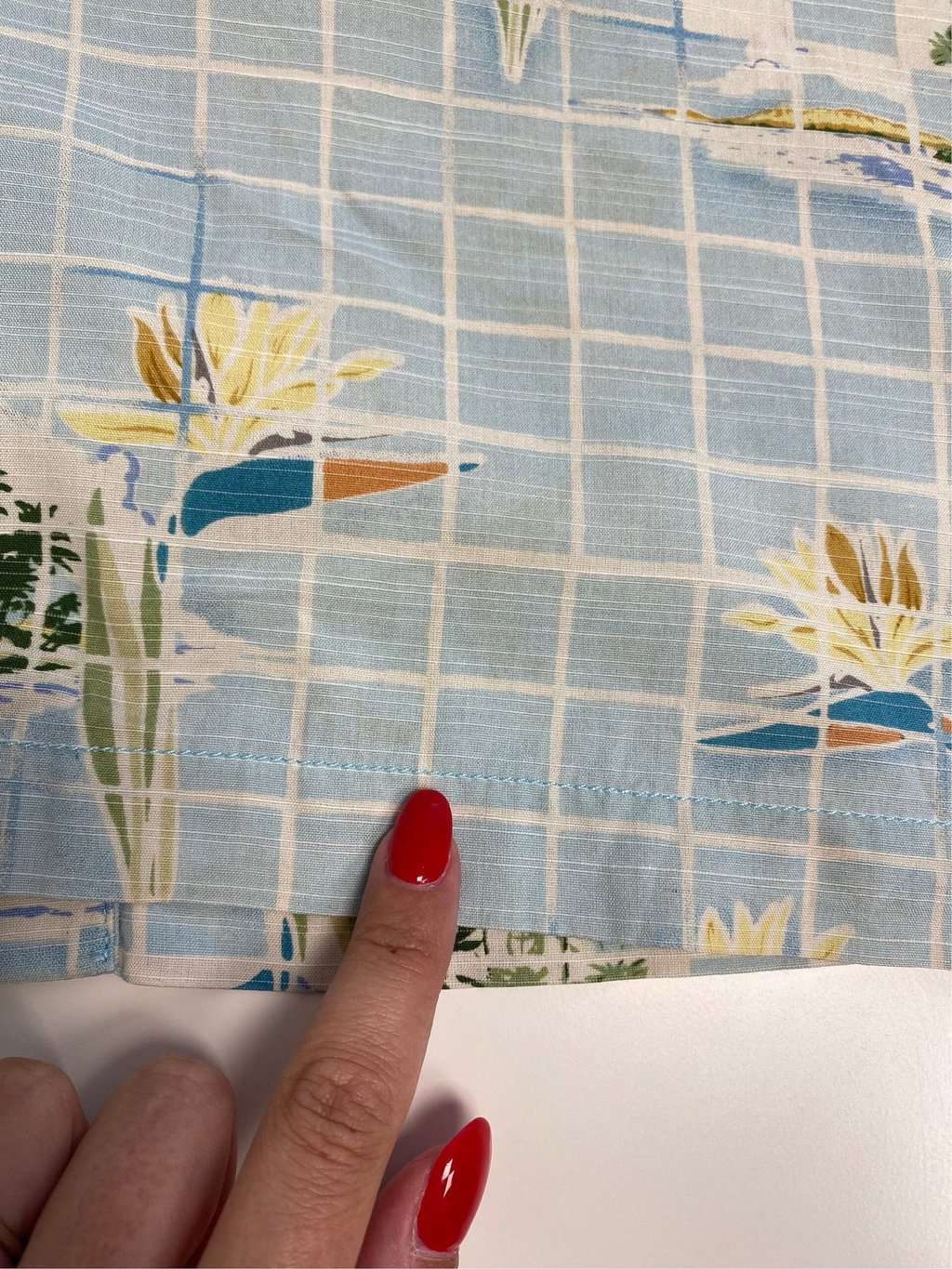 Vintage Hawaiian blue shirt with island pattern - 2XL - Image 7