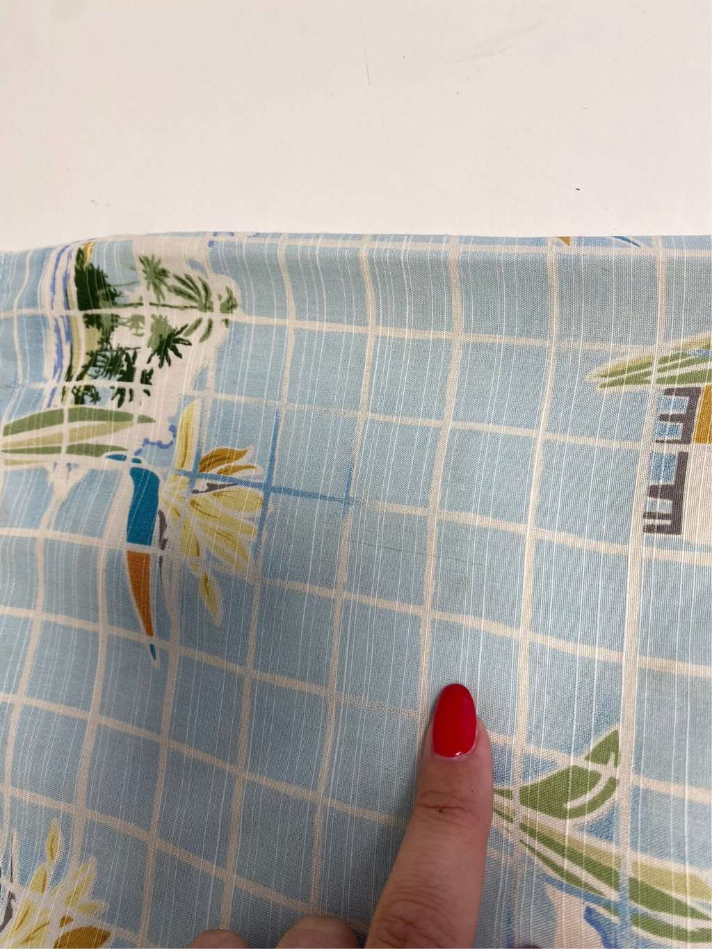 Vintage Hawaiian blue shirt with island pattern - 2XL - Image 4