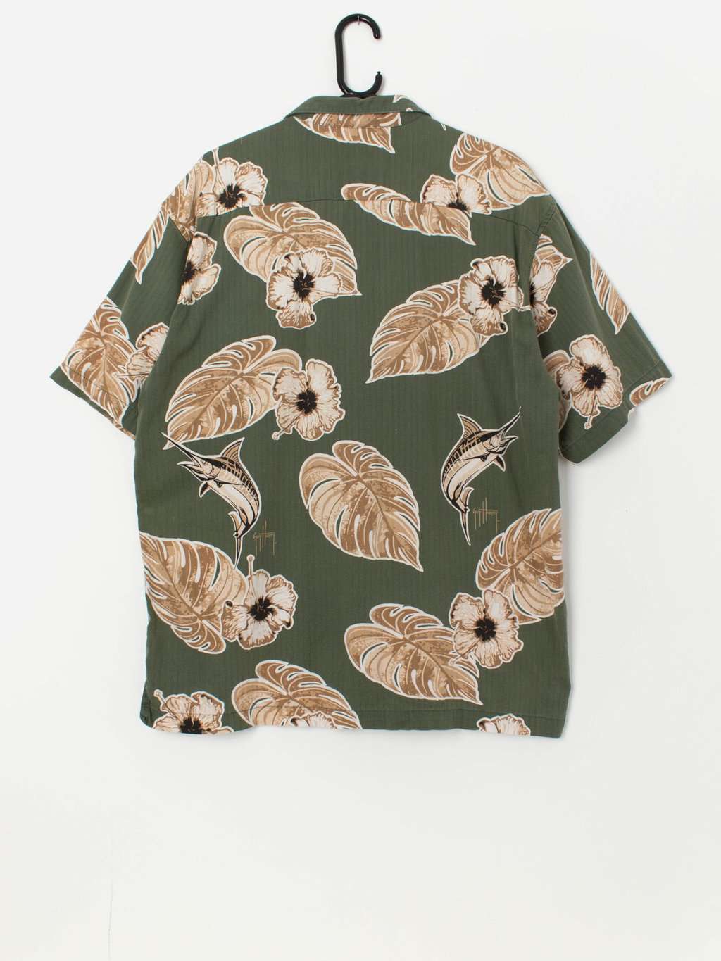 Vintage Hawaiian fishing shirt by Guy Harvey - M / L - Image 3