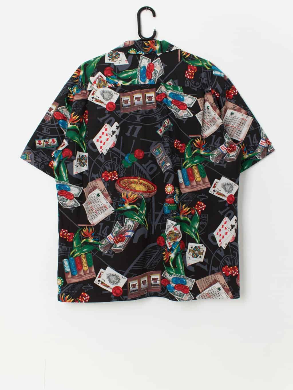 Vintage Hawaiian shirt with cool casino print - XL - Image 3