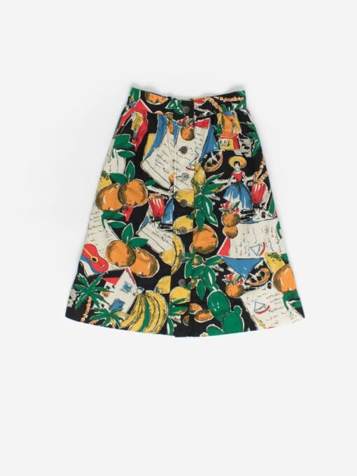 Vintage J. Crew fruit patterned skirt - XS