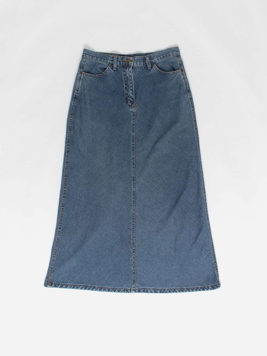 Vintage Laura Ashley long denim skirt - Medium