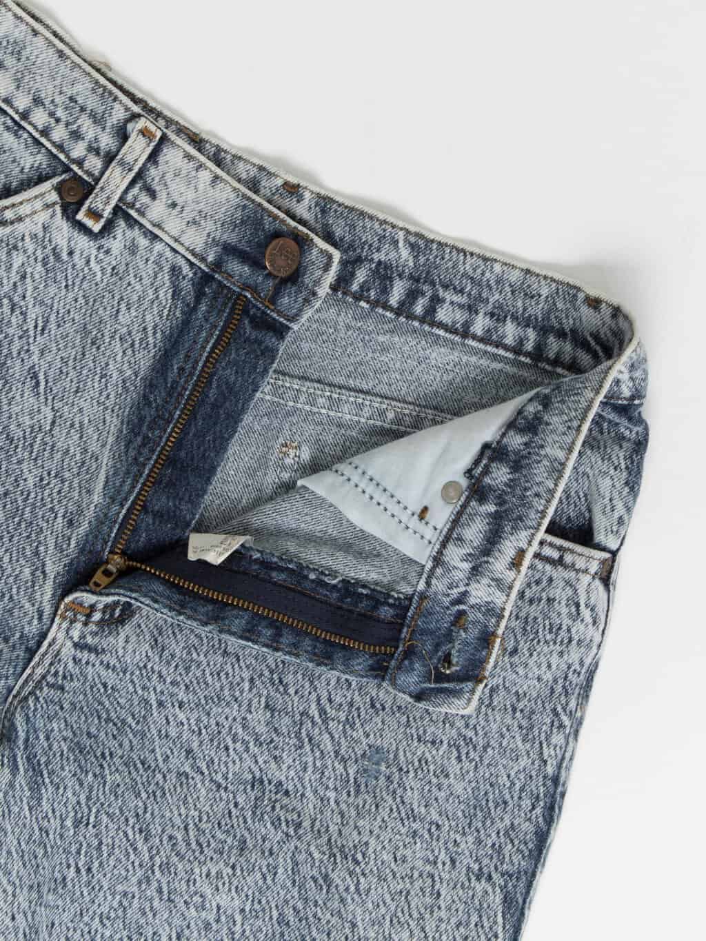 Vintage Lee Riders acid wash denim shorts - XS / S / M - Image 2