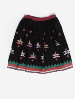 Vintage mirror work skirt, made in India - Small / Large