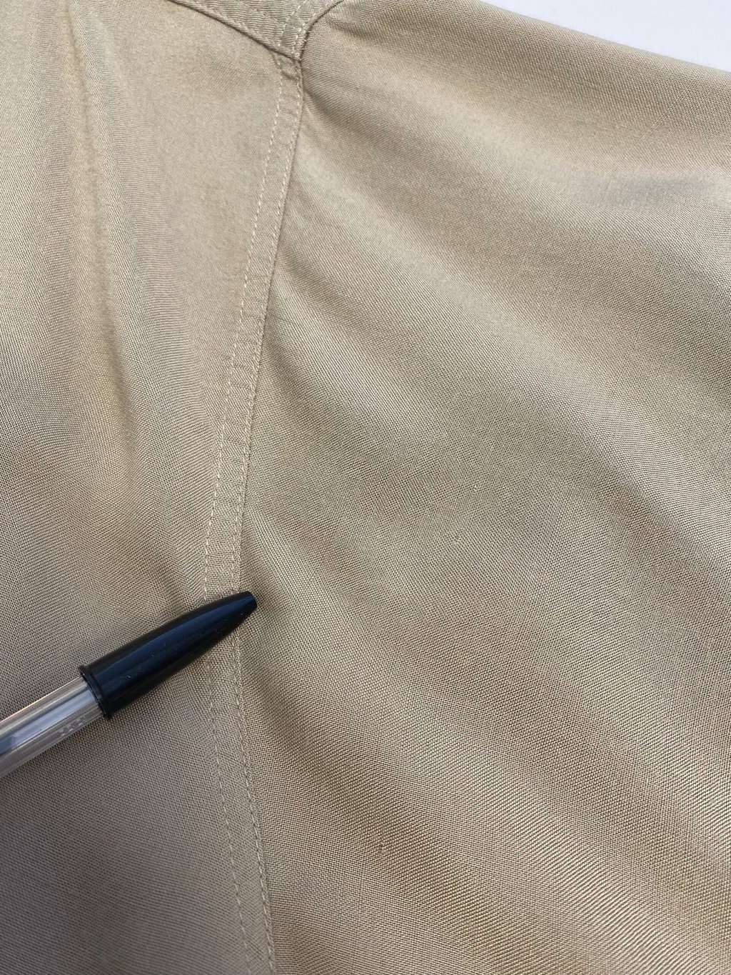 Vintage moped graphic shirt in khaki green - XL - Image 5