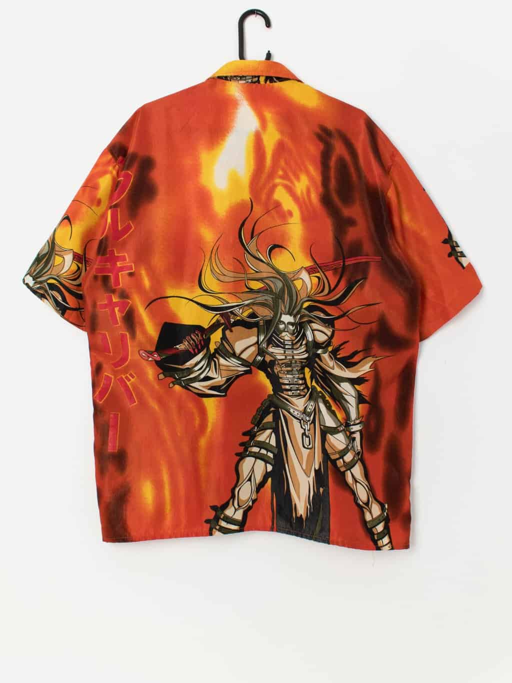 Vintage Samurai Showdown shirt in vibrant orange, oversized - XL - Image 3