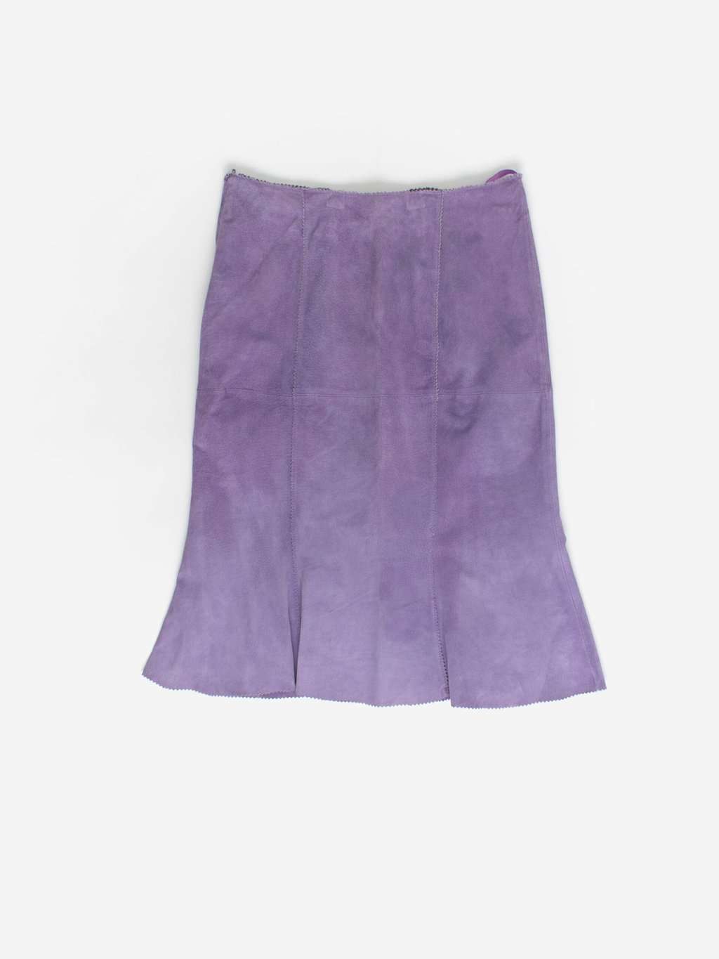 Vintage Y2K lilac suede skirt - Medium - Image 3