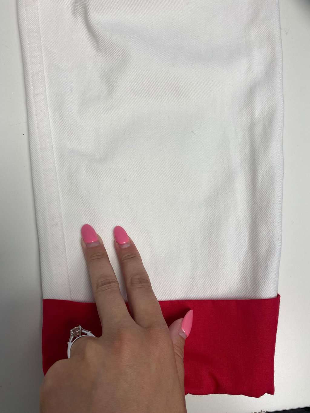 Womens customised David Bowie white jeans - Medium - Image 7