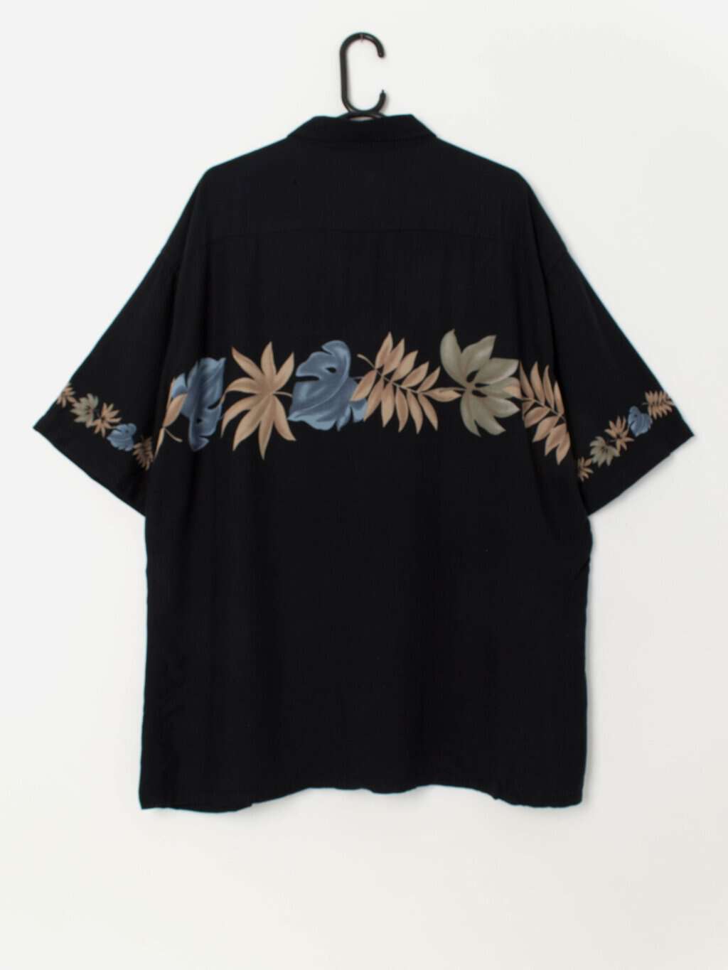 Vintage Hawaiian shirt with leaf chest design - XL / 2XL - Image 3