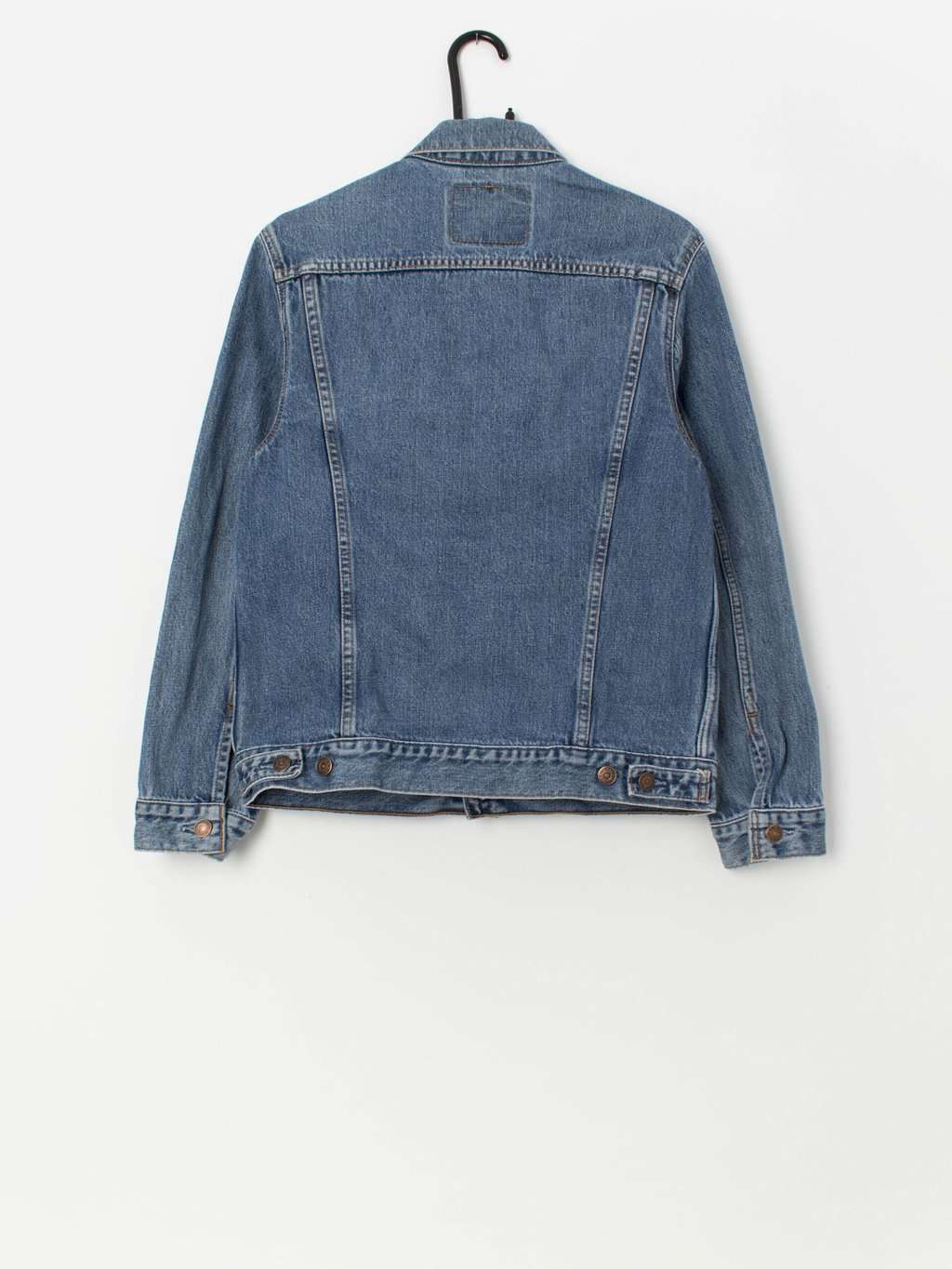 90s vintage Levis denim trucker jacket - Small - Image 3