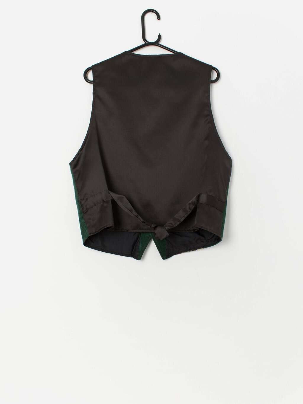 Vintage suede and tapestry waistcoat vest - Large - Image 3