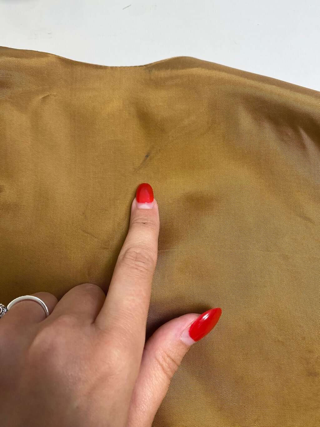 Vintage mirror work vest in golden brown with sunflower pattern - Small / Medium - Image 4