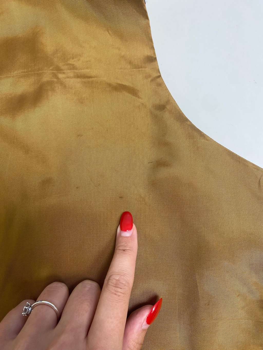 Vintage mirror work vest in golden brown with sunflower pattern - Small / Medium - Image 5