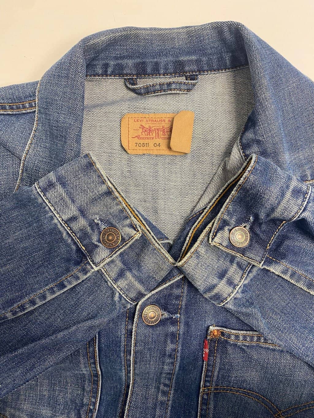 Y2K Levis 70511 denim engineer jacket, chore jacket - L - Image 4
