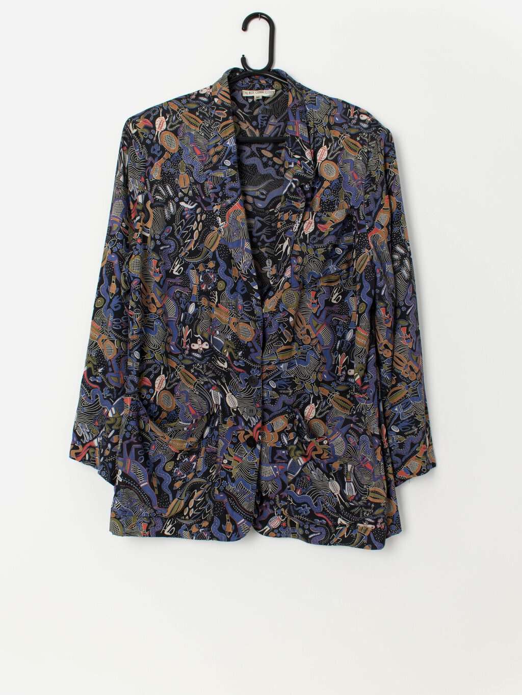 80s vintage French Connection jacket with stunning pattern - Medium / Large