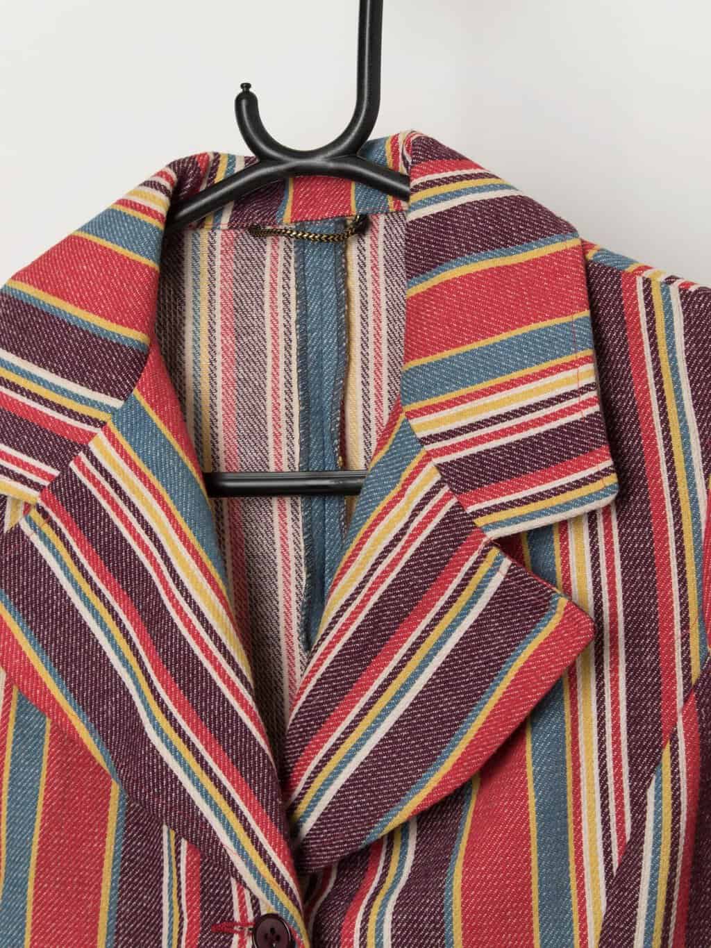 70s vintage striped blazer by Dannimac Girl - S / M - Image 2