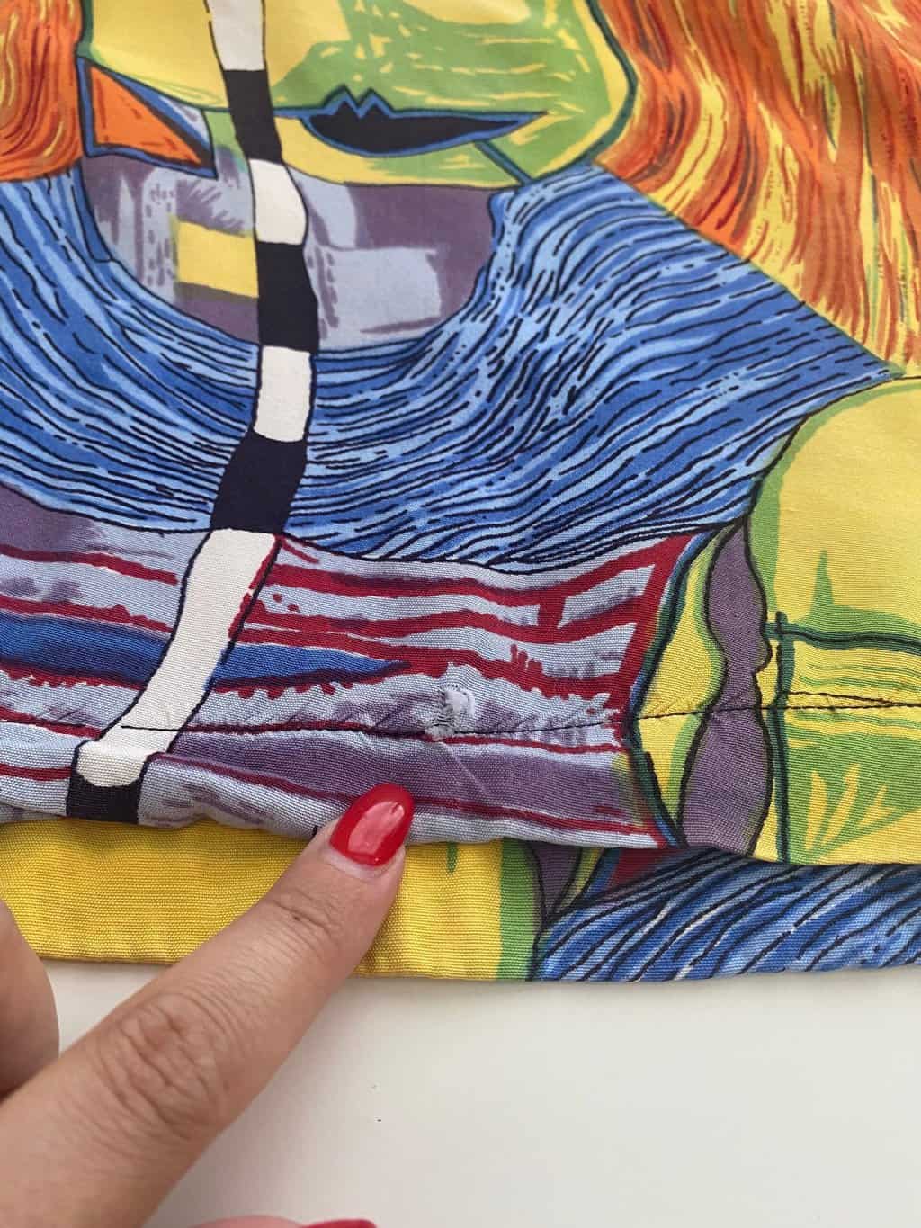 Crazy vintage shirt with bold abstract pattern - 2XL - Image 5