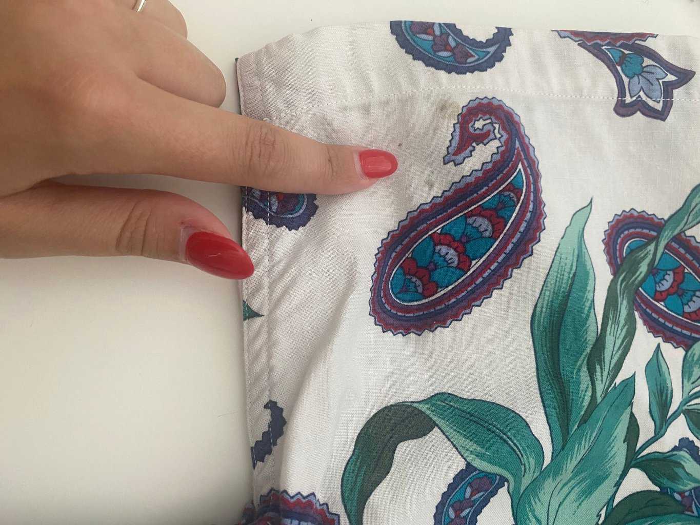 90s vintage Chaps Ralph Lauren shirt with bold paisley print - Medium - Image 6