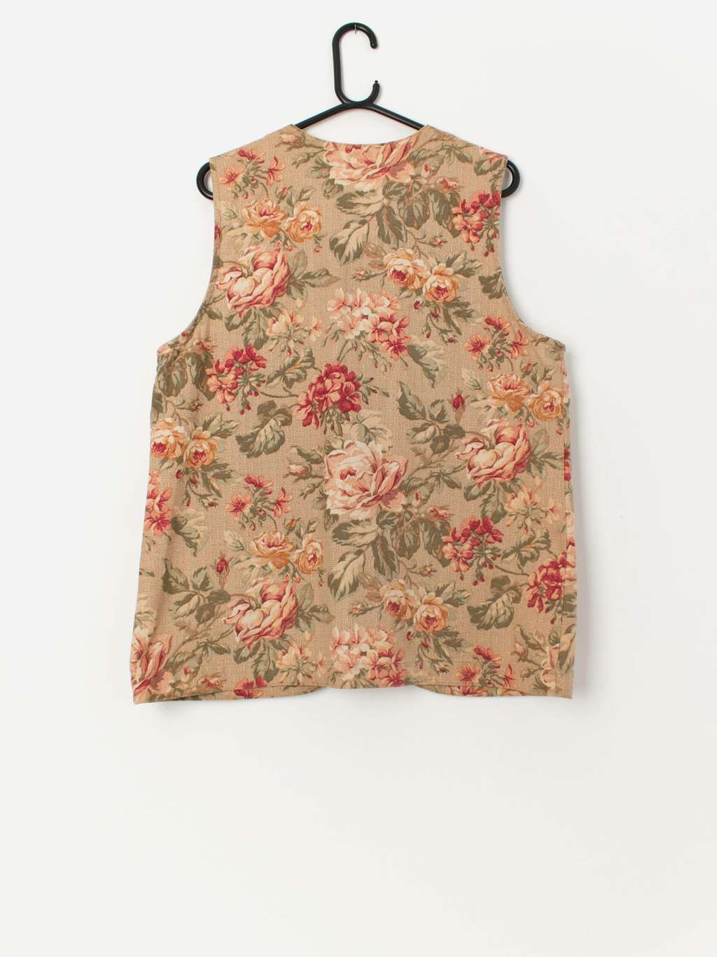 Vintage Orvis floral longline waistcoat, made in USA - L - Image 3